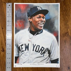 2025 Topps Living JAZZ CHISHOLM 10x14 Art Print JARED KELLEY Signed SP #5/5 - Picture 1 of 5