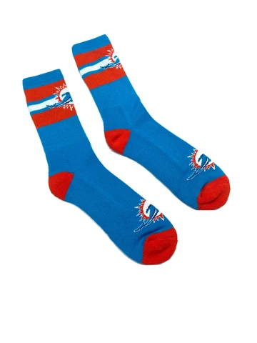 Miami Dolphins NFL Team Color Stripe Sz M Pair of Socks Brand New No Tags Cover