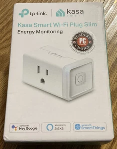Kasa Smart Wi-Fi Mini Plug Slim With Energy Monitoring- White - Picture 1 of 6