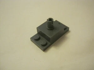Lego x1 Dark Bluish Gray 2x4 Modified Brick Plate With Axle, 30592 (028-62) - Picture 1 of 1