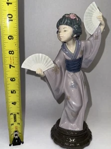 Lladro Madame Butterfly 4991 Geisha Figurine Made in Spain NO BOX FREE SHIP B11 - Imagen 1 de 18