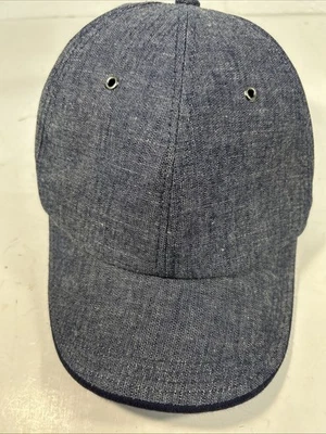 Banana republic blue denim lined ball cap, Cloth Adjustable Strap - Imagem 1 de 4