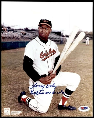 Larry Doby 8 x 10 Photo Signed Auto PSA/DNA Authenticated Baltimore Or ID:441980 - Image 1 of 4