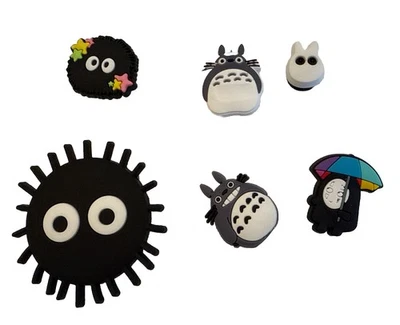6 piece Studio Ghibli Totoro Anime Croc Jibbitz Shoe Charms - Image 1 of 4