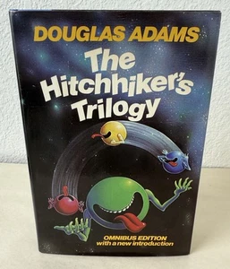 The Hitchhiker's Guide To The Galaxy Trilogy Omnibus 1983 1st/1ST Edition SIGNED - Picture 1 of 16
