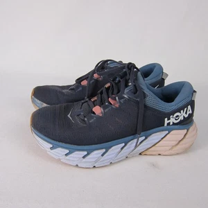 Hoka One One Gaviota 3 Womens Sz 9 B Running Shoes Blue Pink Sneaker - Picture 1 of 9