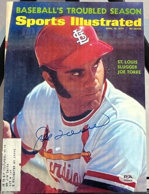 Joe Torre Autographed Signed 8x10 SI Glossy Photo PSA Authentic - Image 1 of 2