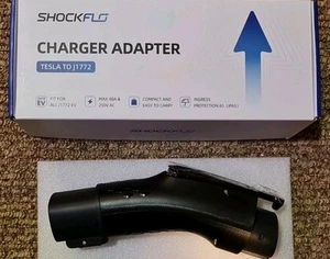 ShockFlo Tesla to J1772 EV Charger Adapter 48A 250V Destination Connect *4165A2E - Picture 1 of 4
