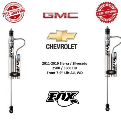Par de amortiguadores de depósito delantero Fox 2.0 para Silverado / Sierra 2500 / 3500 HD con 7-9" Foto 1 de 4