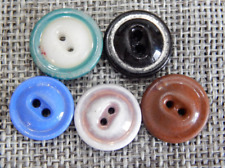Lot of Antique Vtg China Button Multicolor~#505-A