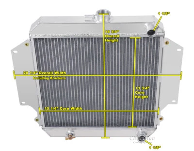 1986 1987 1988 Suzuki Samurai Champion 2 Row Aluminum Alliant Radiator EC170 Foto 1 de 4