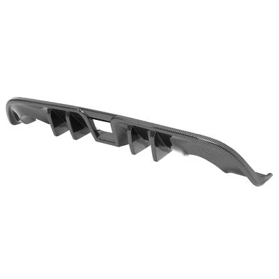 Carbon Look For Nissan 370Z Coupe 2009-2020 Rear Bumper Lip Valance Diffuser PP - Image 1 of 4