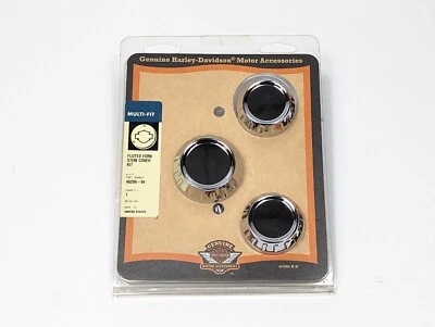 Cubiertas estriadas de vástago de horquilla Harley-Davidson Softail FXST FXSTB Dyna FXDWG 46299-04 Foto 1 de 4