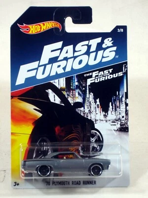 Hot Wheels 2017 Fast & the Furious Series 1:64 - '70 PLYMOUTH ROAD RUNNER #3/8  - Image 1 of 2