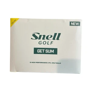 Snell Golf Balls 1 Dozen 12 Balls Yellow New READ DESCRIPTION - Picture 1 of 4