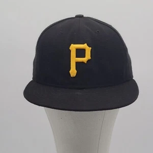 Pittsburgh Pirates New Era 59Fifty Baseball Cap Size 7 1/8 Black & Yellow - Picture 1 of 8