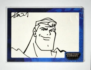 Justice League SK3 SUPERMAN SKETCH CARD #326/492 SIGNED Won-Jae Lee Inkworks  - Picture 1 of 2