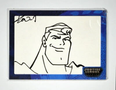 Justice League SK3 SUPERMAN SKETCH CARD #326/492 SIGNED Won-Jae Lee Inkworks  - Image 1 of 2