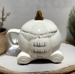 Rae Dunn Disney Cinderella Carriage "bibbidi, bobbidi, boo" Ceramic Covered Mug - Picture 1 of 11