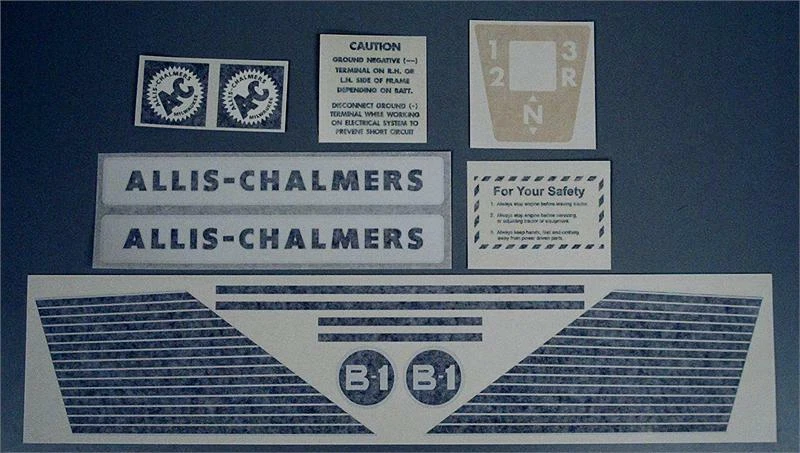 Allis Chalmers B-1 Decal Set - Image 1 of 1
