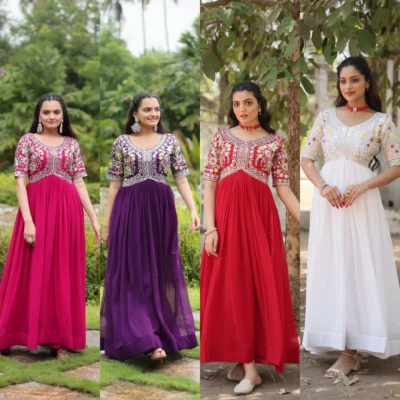 New Salwar Kameez Readymade Bollywood Designer Wear Pakistani Party Wedding Gown - Image 1 of 2