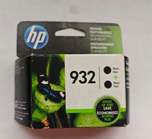 HP 932 2 pk Black Inkjet Cartridge for 6100 6600 6700 7510 7110 7610 7612 - Picture 1 of 2