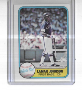 1981 Fleer #350 Lamar Johnson Chicago White Sox