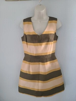 Vestido para mujer Fossil línea A, rayas hasta la rodilla talla 4 Foto 1 de 3