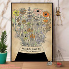 Wildflowers Of North America Gardening Vintage Paper Poster No Frame Wall Art...
