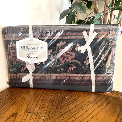 Wamsutta Supercale Valencia 200 TC Full Flat Sheet 81 x 96 Vintage New in Pkg - Image 1 of 4