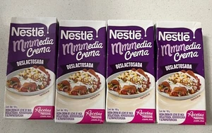 4 X Media crema Nestle deslactosada 190gram Lactose Free Table Cream From Mexico - Picture 1 of 9