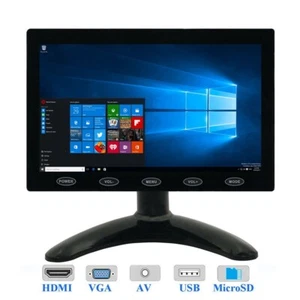 Touch Buttons 7" inch LCD Monitor HD Display Screen w/ Speaker HDMI/AV/VGA Input - Picture 1 of 10