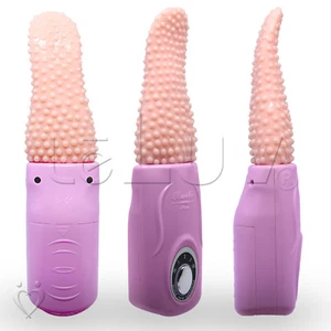LeLuv Textured Tongue Vibrator Oral Pleasurer - Picture 1 of 5