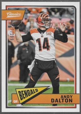 2018 Panini Classics Andy Dalton Red Back /299 Cincinnati Bengals #20 - Image 1 of 4