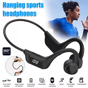 Bluetooth Bone Conduction Headphones Sport Swimming Waterproof Earphone 32G - Picture 1 of 10