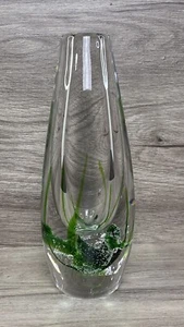 Kosta Boda Glass Bud Vase Vicke Lindstrand 41782 Seaweed - Picture 1 of 15