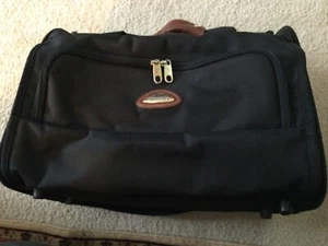 Pre-Owned Black Samsonite Carry On Overnight Shoulder Bag Travel Tote - Picture 1 of 9