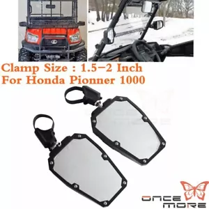 1.5-2" Clamp Roll Bar UTV View Mirror For Kawasaki Teryx 1000 Polaris RZR Ranger - Picture 1 of 8