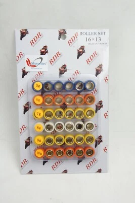 Se adapta a Malossi variador 16x13 rodillo, paquete de rodillos variador 16x13 5g ~ 10g EE. UU. Foto 1 de 2