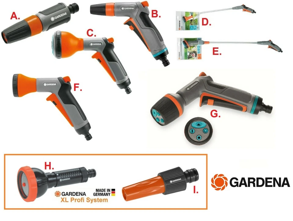 GARDENA verstellbar Gießstab Multi Brause Reinigungsspritze Wasserdüse PROFI - Bild 1 von 1