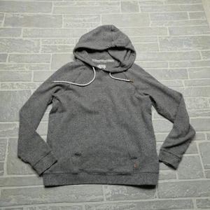 Volcom Sweater Youth Girls Size Large Gray Knit Hooded Sweatshirt Metal Charm - Picture 1 of 11