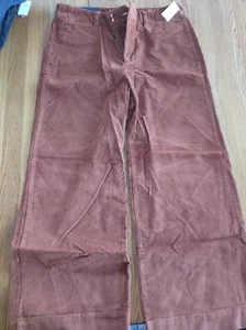 GAP Womens Size 12 Rustic Brown Courdory Pants Wide Leg-Brand New-SHIPS N 24 HRS - Picture 1 of 7
