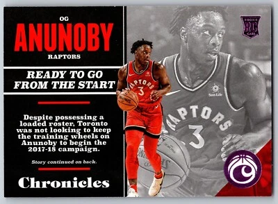 OG Anunoby 2017-18 Panini Chronicles Rookies Pink #138 Rookie RC Raptors /99 - Image 1 of 2