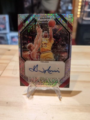 HAROLD MINER 2024 Prizm Draft Picks Legacy Signatures Mojo /25 AUTO USC Trojans - Image 1 of 2
