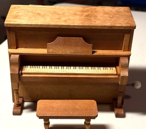 FOMERZ Vintage Miniature Dollhouse furniture PIANO MUSIC trinket BOX Bench Works - Picture 1 of 9