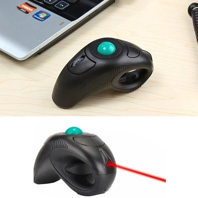 USB Handheld Wireless Optical Trackball Mice Mouse Tablet PC Laptop Desktop - Image 1 of 4