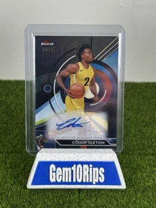 2023-24 TOPPS FINEST COLLIN SEXTON BLACK GEOMETRIC REFRACTOR AUTO # /25 - Picture 1 of 2