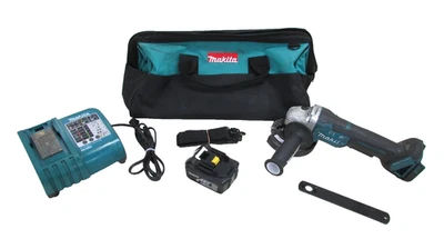 MAKITA TOOLS 18V CORDLESS GRINDER, XAG11, 3.0 AH BATTERY & FAST CHARGER DC18RA - Image 1 of 4