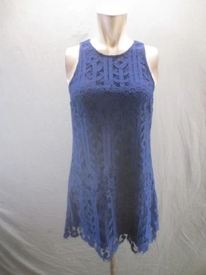 Speechless размер S женщин темно-синий хлопок смесь с подкладкой кружева чистый кромки Shift платье 115 - Изображение 1 из 4