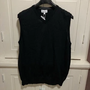 New! Toscano Firenze Men's Sweater Vest XXL 100% Merino Wool Made Italy V-Neck - Picture 1 of 6